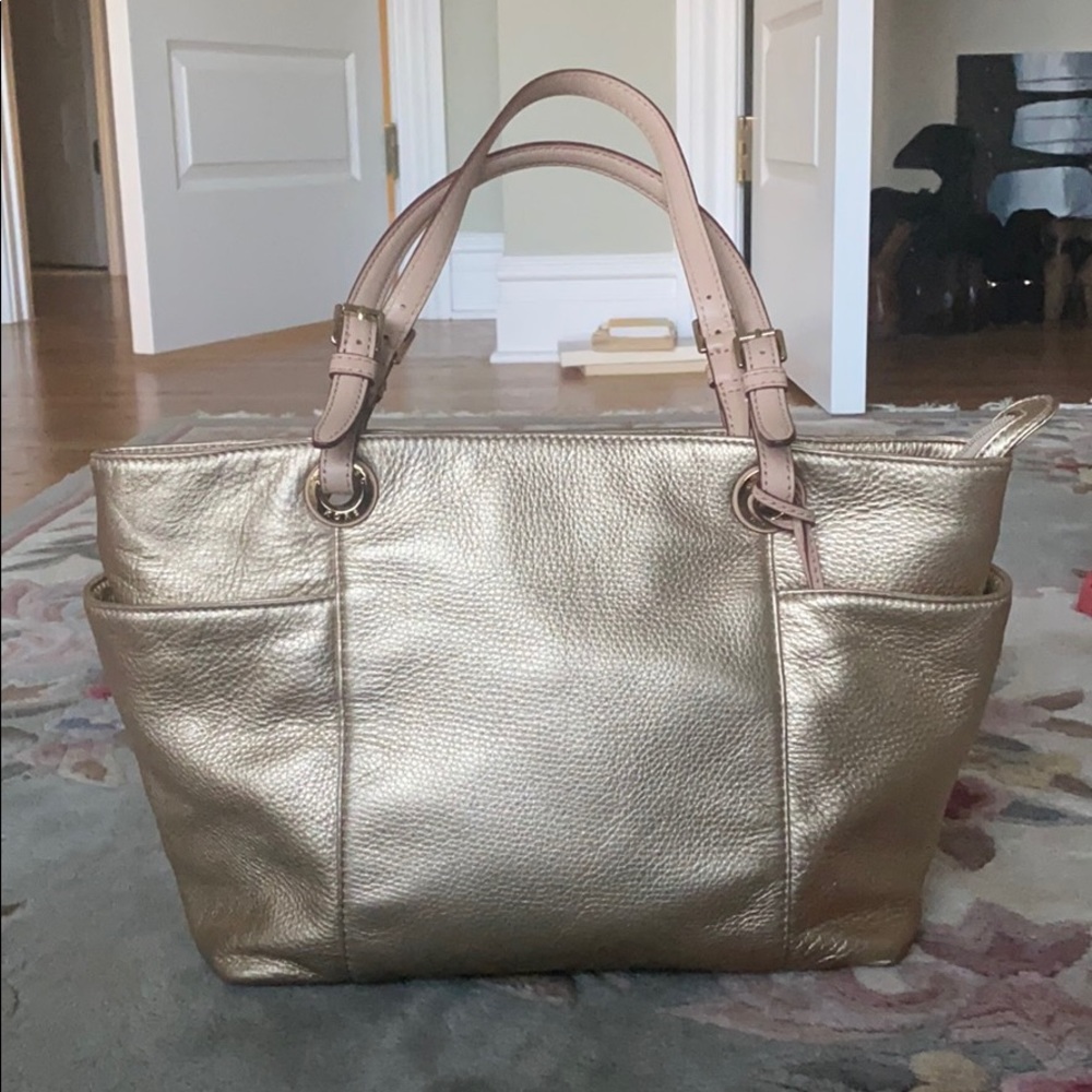 Michael Kors Gold Metallic Bag